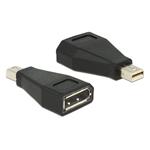 Delock Adapter mini Displayport 1.2 male > Displayport female black