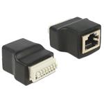 Delock adaptér RJ45 samice > Terminal Block 8 pin s tlačítkem