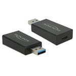 Delock Adaptér SuperSpeed USB 10 Gbps (USB 3.1 Gen 2) TypA samec > USB Type-C samice černý