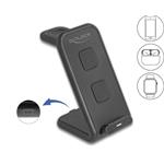 Delock Bezdrátová nabíječka 3v1 se 2 nabíjecími cívkami 5 W / 5 W / 15 W