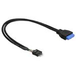 Delock Cable USB 3.0 pin header female > USB 2.0 pin header male 60 cm