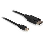 Delock DisplayPort 1.2 kabel ,mini DP (samec) na DP (samec), 1m