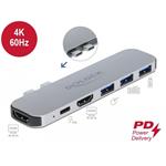 Delock dokovací stanice pro MacBook, duální, HDMI 4K / PD / Hub