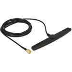 Delock GSM UMTS LTE Antenna SMA Plug 2.5 dBi 2 m RG-174 omnidirectional adhesive mounting