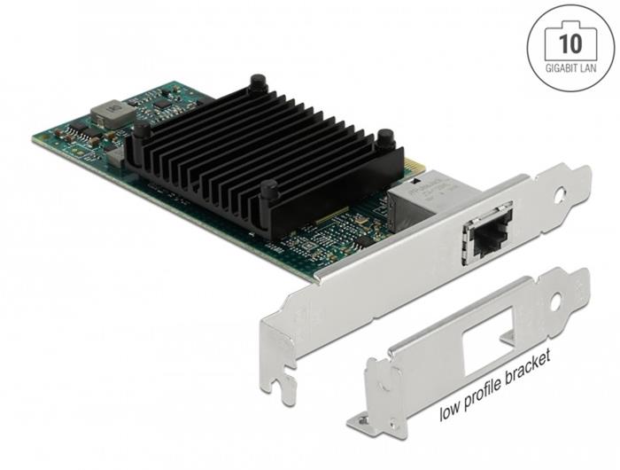 Delock interní 10Gigabitová síťová karta, 1x RJ45, i82599, LP, PCIe-x8