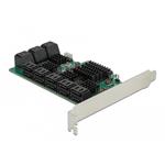 Delock interní SATA III řadič, 16x SATA, PCIe-x4