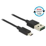 Delock kabel EASY-USB 2.0 Type-A samec > EASY-USB 2.0 Type Micro-B samec černý 2 m