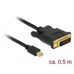 Delock kabel mini Displayport 1.1 samec -> DVI-D samec, 0.5m