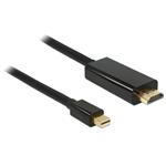 Delock kabel mini Displayport 1.1 samec > HDMI-A samec 1 m