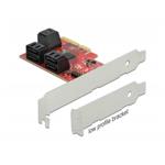 Delock Karta PCI Express x4 SATA se 6 porty - Low Profile