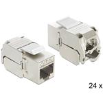 Delock Keystone Modul RJ45 jack > LSA Cat.6A sada 24 kusů