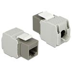 Delock Keystone Modul RJ45 samice > LSA Cat.6,UTP,šedý