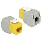 Delock Keystone Modul RJ45 samice > LSA Cat.6,UTP,žlutý