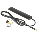 Delock LTE Antenna MMCX Plug 3 dBi omnidirectional fixed black adhesive mounting