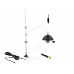 Delock LTE Antenna SMA plug 5 - 7 dBi fixed omnidirectional with mounting base and connection cable RG-58 3 m wall moun