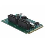 Delock Mini PCIe Konvertor na 2 x SATA s RAID