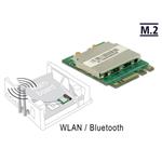 Delock Modul M.2 Key A+E samec > WLAN 11ac/a/b/g/n + Bluetooth 4.0