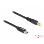 Delock Nabíjecí kabel pro laptop, ze zástrčky rozhraní USB Type-C™ na zástrčku 5,5 x 2,5 mm