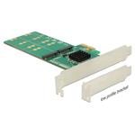 Delock PCI Express Karta > 4 x interní M.2 Key B - Low Profile