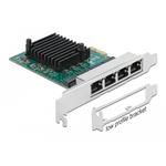 Delock PCI Express x1 karta na 4 x Gigabit LAN