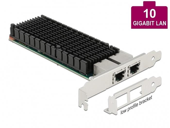 Delock PCI Express x8 Karta 2 x RJ45 10 Gigabit LAN X540