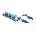 Delock Riser Card PCI Express x1 > x16 s 60 cm USB kabelem