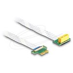 Delock Riser karta PCI Express, ze zástrčky x1 na slot x1 90° pravoúhlý, s kabelem FPC, délka 30 cm