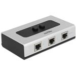 Delock RJ-45 gigabitový switch, 3-portový, manuální, obousměrný