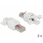 Delock RJ45 samec Cat.6 UTP bez použití nástrojů 2 kusy