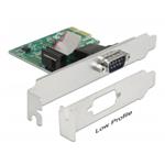 Delock sériový řadič, 1x RS-232, ASIX AX99100, LP, PCIe