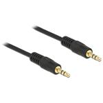 Delock Stereo Jack Cable 3.5 mm 3 pin male > male 2 m black