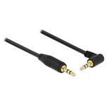 Delock Stereo Jack Cable 3.5 mm 3 pin male > male angled 3 m black