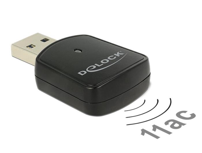 Delock USB 3.0 Dual Band Wi-Fi ac adaptér, 867 Mbps