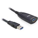 Delock USB 3.0 prodlužovací kabel  s aktivním zesílením, A/A, 5m
