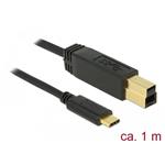 Delock USB 3.1 kabel USB-C na USB-B, 1m, černý
