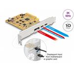 Delock USB 3.1 řadič, 2x externí USB-C, 10Gbps, PCIe x4