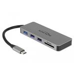 Delock USB-C dokovací stanice pro mobilní zarízení 4K - HDMI / Hub / SD / PD 2.0