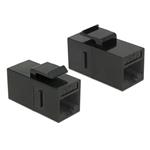 Delock UTP Cat 6. Keystone Modul RJ45 > RJ45, černý