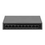 DIGITUS 8+2 Port FE PoE Switch 8 Port PoE 802.3at, 10/100 Mbps