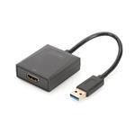 Digitus Adaptér USB 3.0 na HDMI, vstup 1080p USB, výstup HDMI