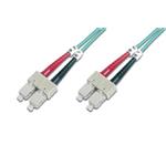 Digitus Fiber Optic Patch Cord, SC to SC Multimode 50/125 µ, Duplex Length 5m, Class OM3