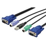 Digitus Octopus LCD KVM Cable, VGA, 2xPS/2, 1xUSB 5 m