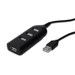 Digitus pasivní USB 2.0 hub, 4-porty, černý