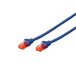 Digitus patch kabel UTP RJ45-RJ45 level CAT 6 1m modrá