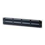 Digitus Patch Panel 19", CAT6, 8P8C, LSA, 2U, 48 x RJ45, nestíněný, černý