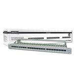 Digitus Patch Panel 19", CAT6 EA, 8P8C, LSA, 1U, 24 x RJ45, stíněný, šedý