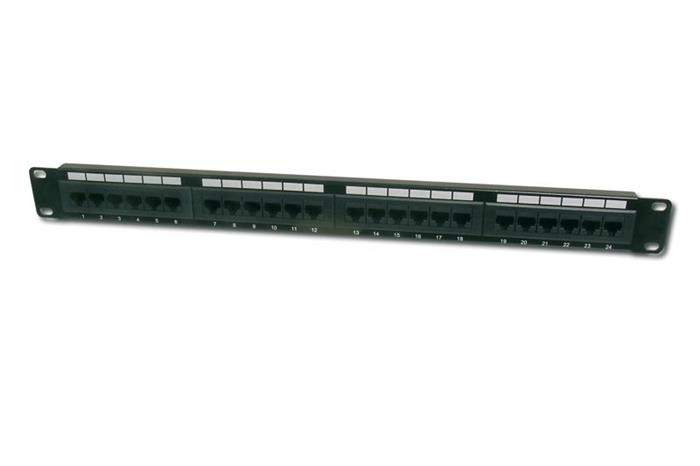 Digitus Patch Panel, CAT5E, nestíněný, 19", LSA, 2U, 48 port