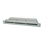 Digitus Patch Panel, CAT5E, stíněný, 24x 8P8C LSA, 1U, šedý