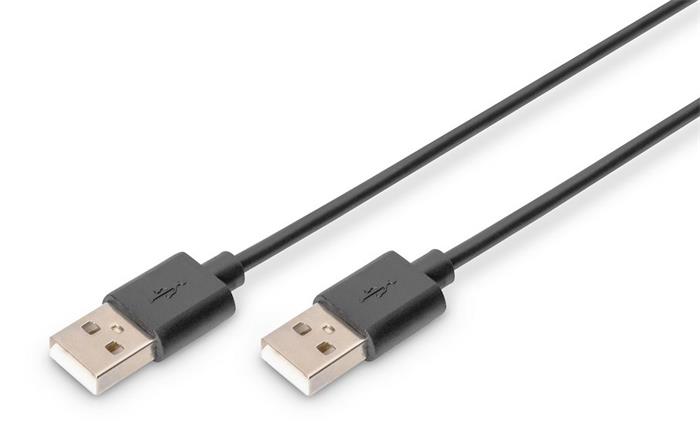 Digitus USB kabel A/samec na A/samec, 1m, černý