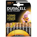 Duracell Plus Power AAA alkalické baterie, 8 ks